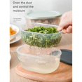 thumbnail image 3 of Caja de almacenamiento para chalotes de cocina, caja de almacenamiento para refrigerador, caja sellada de plástico transparente para alimentos, color verde, 3 of 5