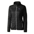 thumbnail image 2 of Women's Cutter & Buck Black Louisiana Tech Bulldogs Rainier Eco Insulated Puffer Full-Zip Jacket, 2 of 3