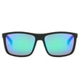thumbnail image 2 of Piranha Eyewear Reaction Black Classic Sunglasses for Men and Women with Blue Mirror Lens, 2 of 4