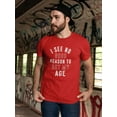 thumbnail image 2 of Act My Age Quote Men T-Shirt, Male 3X-Large, 2 of 4