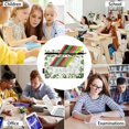 thumbnail image 6 of FORMRS 2 Pack Pencil Pouch for 3 Ring Binder with Clear Window Zipper Case, Green Floral, 6 of 6