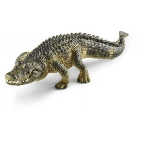 Schleich Wild Life 7” Alligator Toy with Moving Jaw