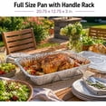 thumbnail image 5 of VeZee 20.75x12.75x3 inches Full Size Aluminum Pans with Lids & Handle Rack, BPA-Free, Non-Stick, Perfect for Baking & Catering:100CT, 5 of 5