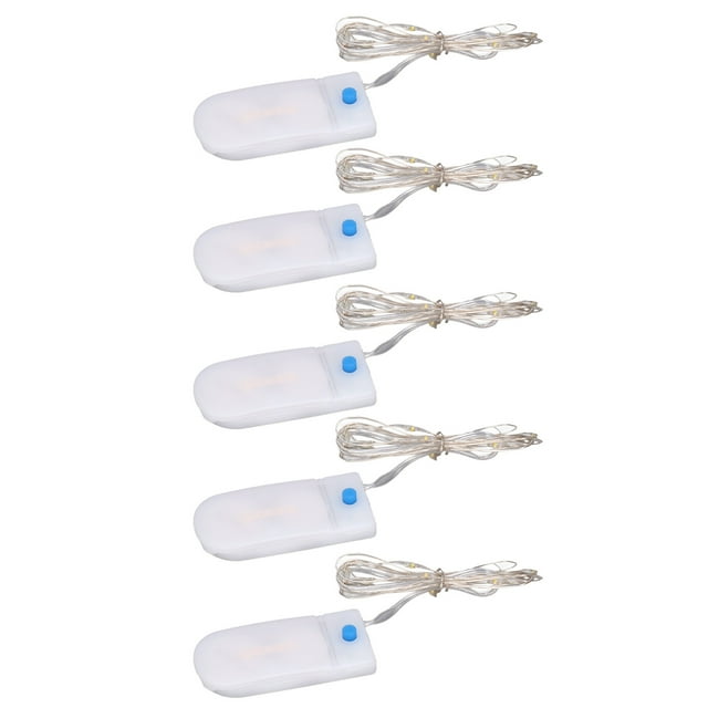 ANGGREK Small String Lights,5pcs Mini LED Lights Romantic Elegant Light Weight DIY Making Convenient Decorative Accessories For 1/12 Dollhouse,Mini LED Lights For Crafts