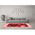 thumbnail image 3 of Ahgly Company Indoor Square Abstract Red Contemporary Area Rugs, 6' Square, 3 of 4