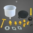 Car Coolant Filling Funnel Kit White Metal and TPR No Spill Coolant