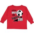 thumbnail image 3 of Inktastic Little Brother and Biggest Fan Soccer Player Boys Long Sleeve Toddler T-Shirt, 3 of 5