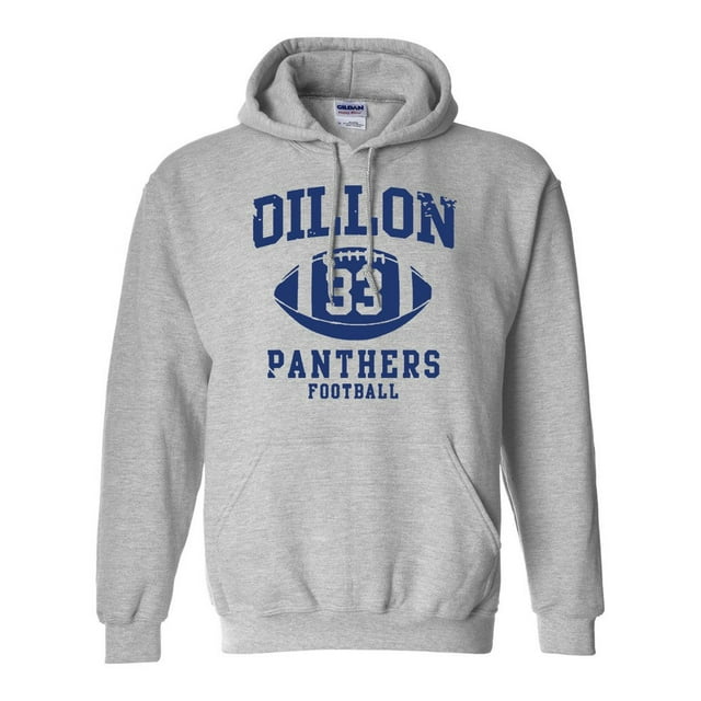 Dillon 33 Sweat à Capuche Rétro de Football (XX Grand, Gris Sport)