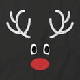 thumbnail image 2 of Reindeer T-Shirt | Christmas Holiday Black Tee Gift, 2 of 5