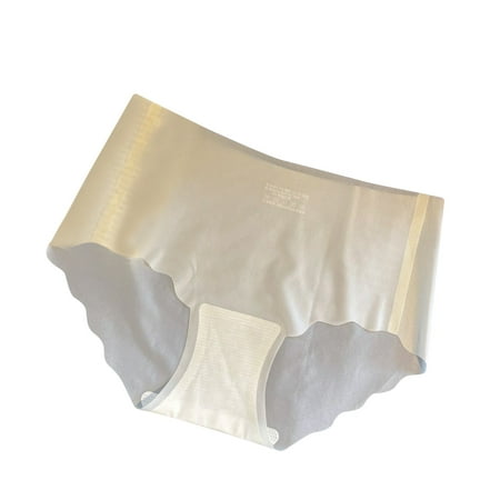 Generic Women s Seamless Hipster No Show Invisible Ice Silk Stretch Underwears Pack Bikini Underwear Panty