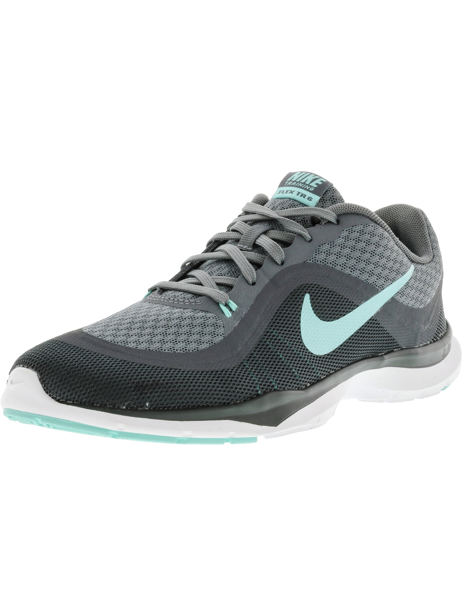 Nike Women's Flex Trainer 6 Cool Grey / Hyper Turquoise Dark Ankle-High ...
