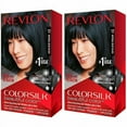 thumbnail image 2 of 2 Pack Revlon ColorSilk Beautiful Permanent Hair Color (12) Natural Blue Black, 2 of 6