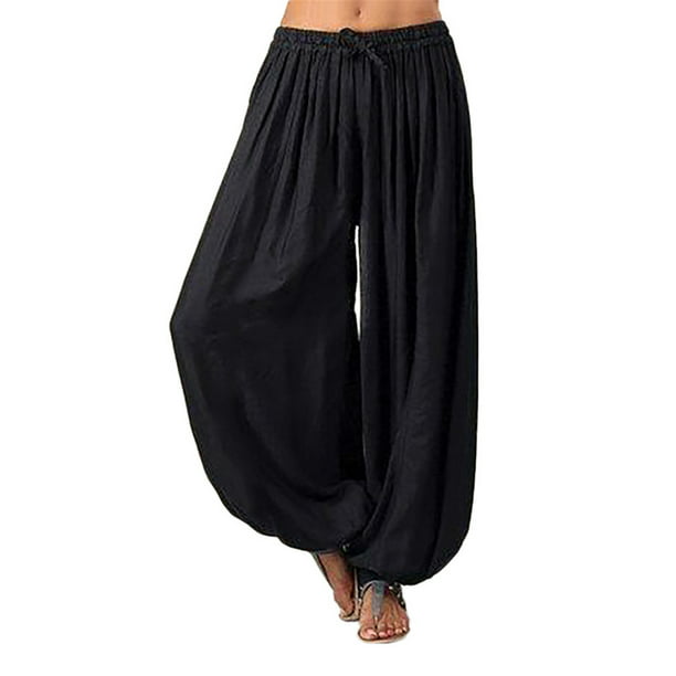 Sunisery Women Cotton Harem Trousers Pants Aladdin Afghan Genie Hippy ...