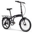 thumbnail image 1 of Huffy Pavilion 20-inch Folding Bike for Adults, 6-Speed, Black, 1 of 5
