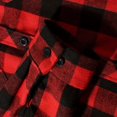 thumbnail image 5 of Boys Girls Flannel Shirt Classic Plaid Hoodie Shacket Long Sleeve Button Down Jacket Uniform Checked Coat 2026 Hooded Outwear, 5 of 7