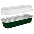 thumbnail image 2 of 50 Pcs Mini Loaf Pans with Lids, 6.54X2.56X1.18" Aluminum Foil Cake Pan, Rectangular Baking Cups, Disposable Foil Containers, Heat Resistant Baking Trays, Oven Safe Holder for Wedding Party Birthday, 2 of 4