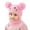 a-Pink30161, variant on VNKIDY Kids Hats Winter Adorable Knitted Children Hat With Cute Animal Face Design Fluffy Pom Attached Scarf Warm Winter Accessory For Cold Weather Classic Headwear
