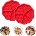 thumbnail image 1 of Non-Stick Silicone Belgian Waffle Maker, Creative Baking Accessories, Easy To Store Rolled, Heat Resistant From -40 To 230 Degrees Celsius, Perfect For Homemade Fluffy Belgian, 1 of 8