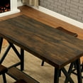 thumbnail image 5 of Furniture of America Deonne Industrial Pub Table, Weathered Medium Oak, 5 of 7