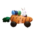 thumbnail image 2 of de Pascua de 180cm, juguete inflable, decoración de patio, divertido con enchufe de tierra, coche de zanahoria iluminado para regalos, 2 of 9