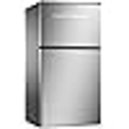 Mini Fridge with Freezer 3.2 Cu.Ft. 2 Door Refrigerator and Freezer Small Fridge for Bedroom Home Office Dorm, Small Drink Chiller, 37 dB Low Noise, Stainless Steel