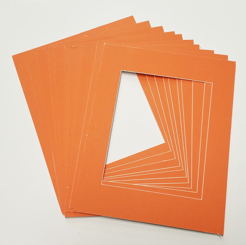 12x12 White Picture Mats with White Core for 8x8 Pictures Fits 12x12 Frame