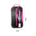 thumbnail image 2 of Geometry Set Ruler Set Compass Set Triangle Ruler Eraser Maths Set Protractor for Drawing Drafting Mathematician Tools Office, 2 of 8