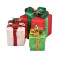 thumbnail image 3 of 3PCS Christmas Lighting Gift Boxes with Bows Indoor Decorations, 3 of 9