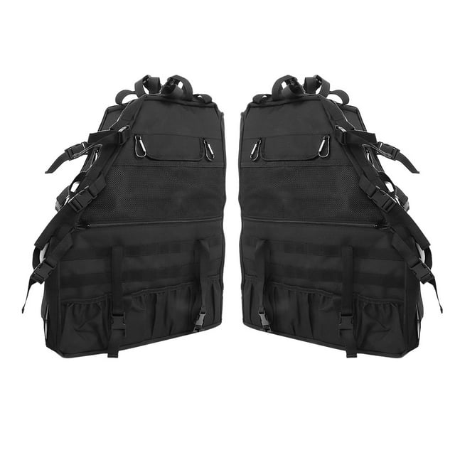 Sac à Outils Multi Poches Sac de Rangement Sac de Selle Sac de Rangement Cage de Rouleau Sac de Rangement Coffre Multifonctionnel Organisateur Porte-Outil Adapté pour 2/4 Porte 2007-20162pcs