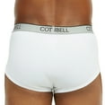 thumbnail image 2 of Men's 100% Cotton Color Band Briefs, Underwear, White XL, 6-Pack, 2 of 4