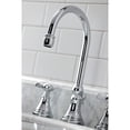 thumbnail image 3 of Kingston Brass KS2981BEX Essex Widespread Bathroom Faucet with Brass Pop-Up, Polished Chrome, 3 of 5