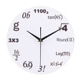 thumbnail image 1 of Reloj matemático, reloj de pared único, diseño moderno, novedad, reloj de ecuaciones matemáticas: cada hora marcada por una ecuación matemática simple, 1 of 5