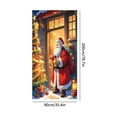 thumbnail image 3 of Herunwer Christmas Door Cover Merry Christmas Welcome Door Decoration Santa Claus Snowman Banner Backdrop Cover for Xmas Holiday Party Supplies Decor, 3 of 6