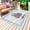 Grey, variant on Summer Tropical Plants Outdoor Rug 4x6 Ft - Reversible Patio Rug Outdoor Camping Rugs, Farmhouse Cactus Wooden Grain Washable Indoor Outdoor Area Rugs, Non-Slip Outdoor Carpet Runner for Deck/Porch