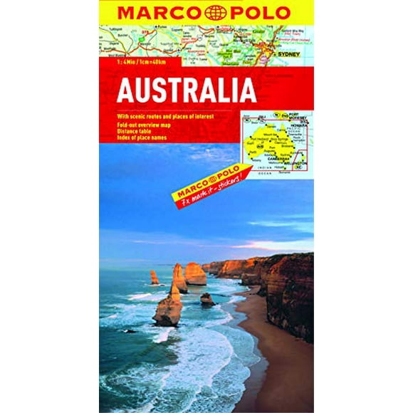 Carte de l'Australie Marco Polo (Cartes Marco Polo)