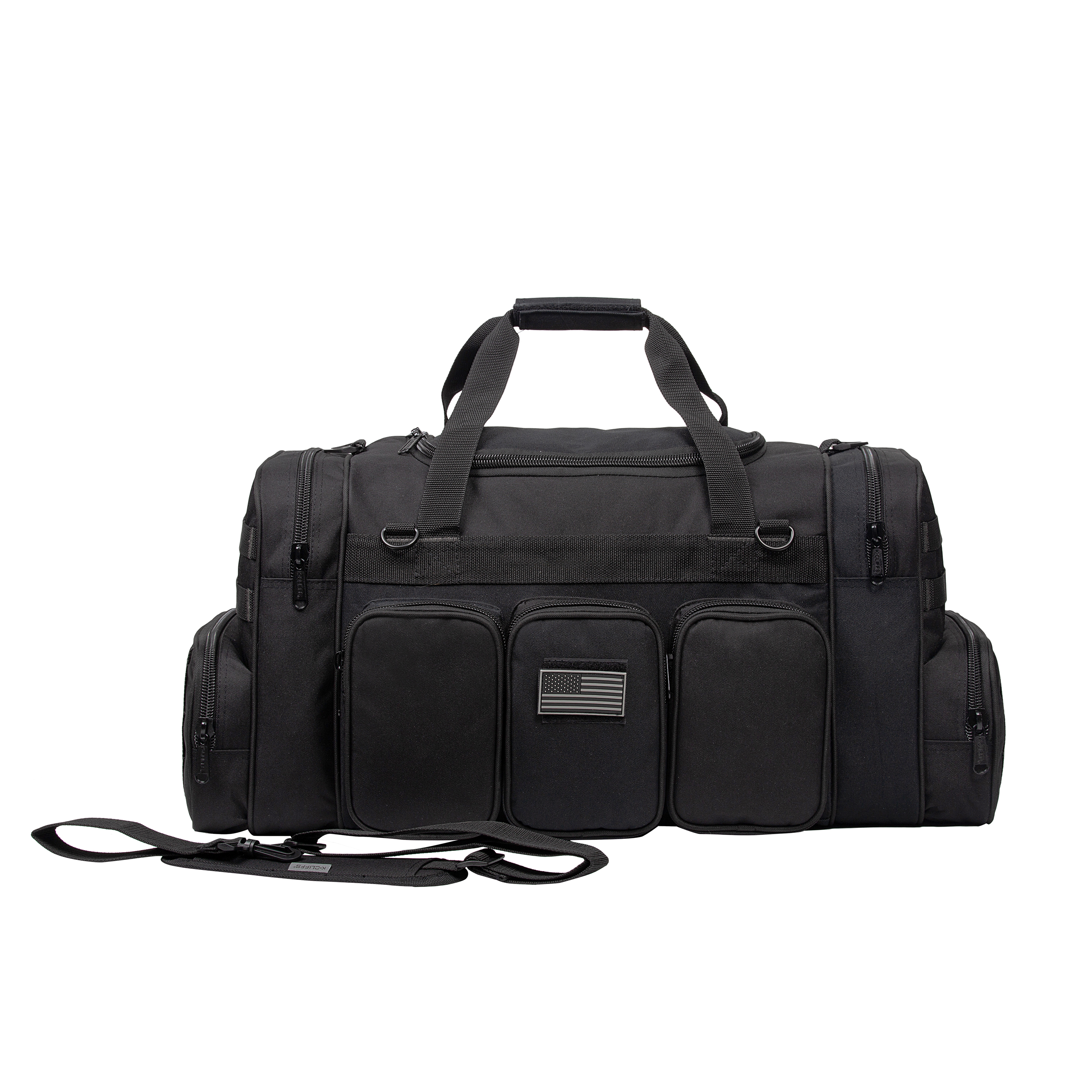 K-Cliffs Heavy Duty Duffel Sports Gear Gym Tote Outdoor Range Equpment Bag Durable Quality Travel Weekender Medium 27 inch Black