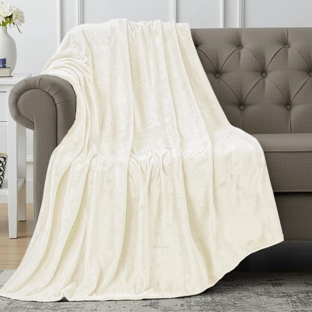 Manta de forro polar Blanket Utopia, tamaño marfil, 300 g/m², 130 x 150 cm