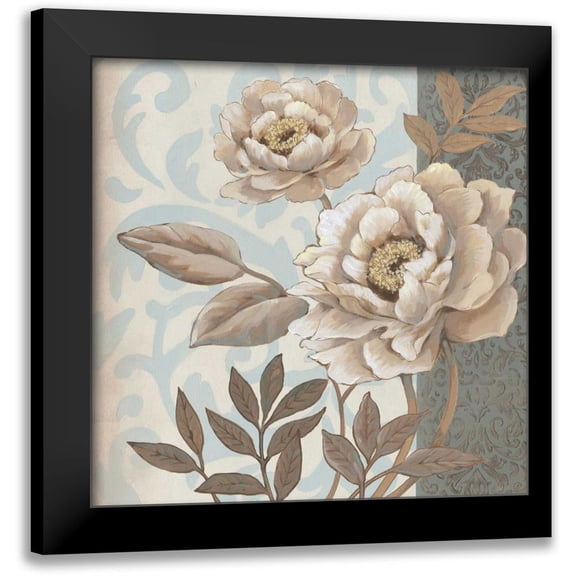 OToole, Tim 12x12 Black Modern Framed Museum Art Print Titled - Small Parisian Peony I