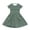 Army Green(Striped), variant on Short Sleeve Dresses for Kids Girls Size 7 Basic Summer A Line Swing Skater Dress Funny Striped Dresses Holiday Girls Clothes Fashion Black 9-10 Years