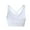 White, variant on Women's Sports Bras No Wire-Serie Under $10 Solid Color Wireless Back Beauty Gathering Chest Cushion Ventilation Yoga Sports Bra