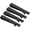 4 pcs Brushed Black, variant on Skinny Tie Clip Bar Set, 2 Inch Tie Clip for Men - Wedding, Meeting, Party Gift Set