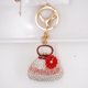 thumbnail image 2 of Llavero, bolso, bonitos detalles de strass, a la moda, 2 of 2