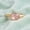 Rose Plated, variant on Oval Cut Rose Quartz Gemstone Bezel Ring, 925 Sterling Silver Yellow Gold Plated Proposal Ring, Dainty Handmade Band Ring Wedding Gift Jewelry for Her