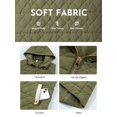 thumbnail image 3 of SHEWIN Womens Puffer Vest Full Zipper Hooded Long Quilted Jackets Sleeveless Winter Warm Coat Outerwear, 3 of 7