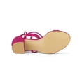 thumbnail image 3 of BLISSFUL STEP Sandales à Lacets à Bout Ouvert pour Femmes Talons Blocs Moyens Sandales Rose Vif 10, 3 of 8
