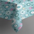 thumbnail image 3 of Pioneer Flower Floral Print Pattern Rectangle Tablecloth 60"x84",Waterproof Polyester Rectangle Table Cloth, Wipeable Spillproof Polyester Tablecloth for Dining, Camping, Indoor and Outdoor, 3 of 5