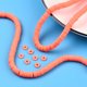 thumbnail image 2 of Handmade Polymer Clay Beads Strands for DIY Jewelry Crafts Supplies Heishi Beads Disc/Flat Round Dark Orange 6x0.5~1mm Hole: 1.8mm about 290~320pcs/strand 15.75 inch~16.14 inch(40~41cm), 2 of 7