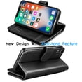 thumbnail image 4 of iPhone XS Max Case, Wallet Case iPhone XS Max, iPhone XS Max PU Leather Case, PU Leather Magnet Stand Wallet Credit Card Holder Flip Cover 9 Card Slots Case for iPhone XS Max 6.5" 2018, 4 of 6