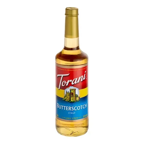 Torani Butterscotch Flavoring Syrup 750 mL/25.36 oz Glass Bottle