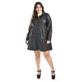 thumbnail image 1 of Vestido de piel sintetica Roman Fashion Talla Extra 117 Negro, 1 of 5